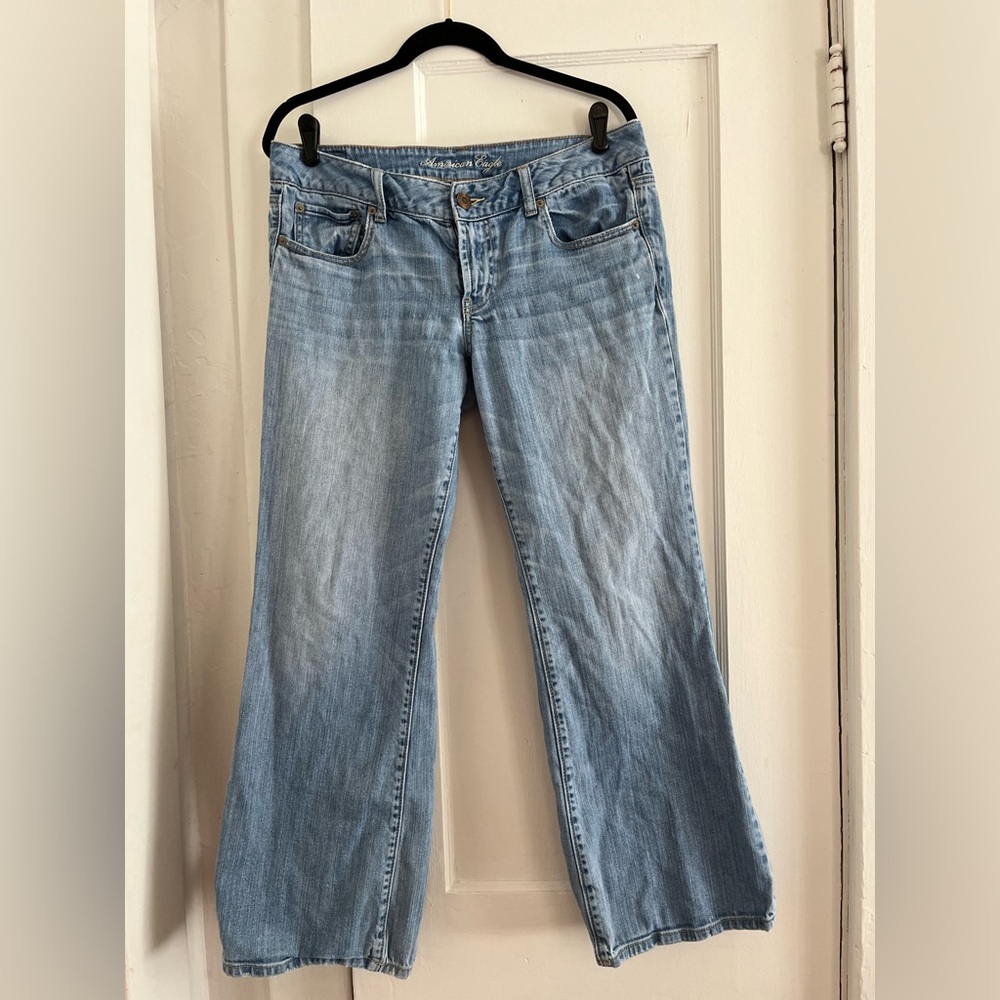 American Eagle Outfitters Light Blue Flare Jeans size 12